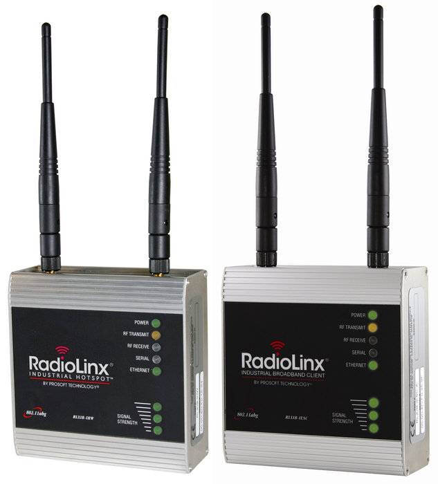 Le nuove radio ProSoft Technology® 802.11abg migliorano il trasporto dei pacchetti Ethernet per supportare la crescente richiesta dei protocolli industriali